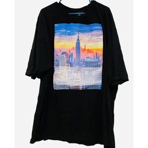 SHIRT Empire State Plus Size Men 5XL 3D Design NEW YORK SUNRISE By Akademiks Use